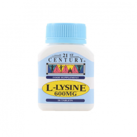 21ST Century L-Lysine 600mg Tablets 50s (RSP: RM29.95)