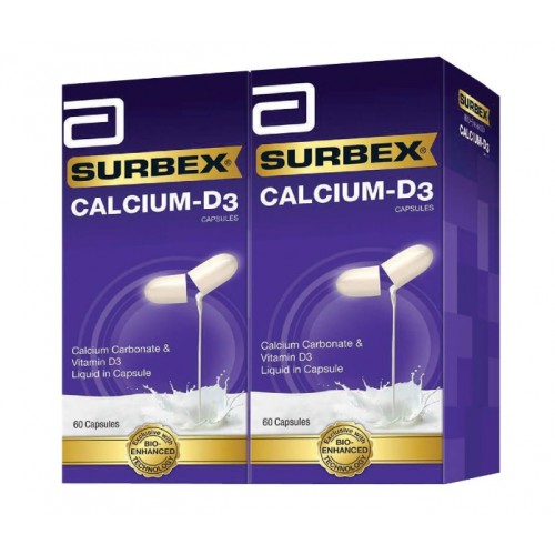 Abbott Surbex Calcium D3 Capsule 60s (RSP: RM68)