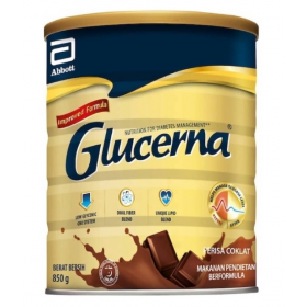 ABBOTT GLUCERNA SR CHOCOLATE 800G (RSP : RM145)