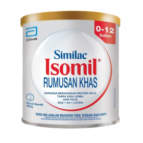 ABBOTT SIMILAC ISOMIL (0-12 MONTHS) 400G (RSP : RM49.90)
