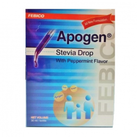 Apogen Stevia Drop With Peppermint Flavor 30ml (RSP: RM170)