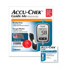 ACCU-CHEK GUIDE ME SET WITH 25 TEST STRIP (RSP : RM112.50)