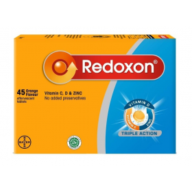 REDOXON TRIPLE ACTION EFFERVESCENT VITAMIN C 1000M 45S (RSP : RM81.50)