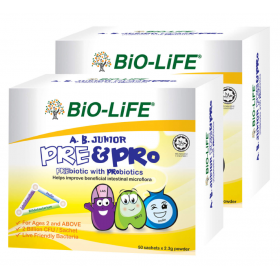 BIO-LIFE A.B. JUNIOR PRE&PRO 2.3G SACHET 2X50S (RSP : RM232) 