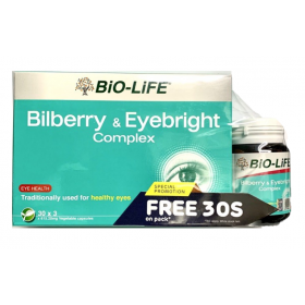 BIO-LIFE BILBERRY & EYEBRIGHT COMPLEX 3X30S FREE 30S (RSP : RM292)