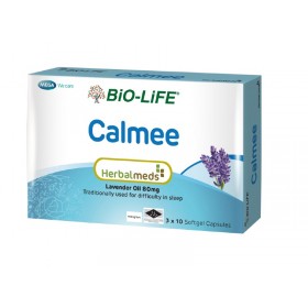 Bio-life Mega Herbalmeds Calmee (Lavender Oil 80mg) Capsules 3x10s (RSP: RM115)	