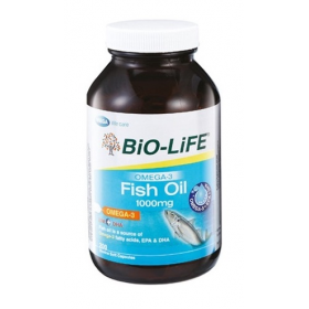 BIO-LIFE OMEGA 3 FISH OIL 1000MG 200S (RSP : RM71) 