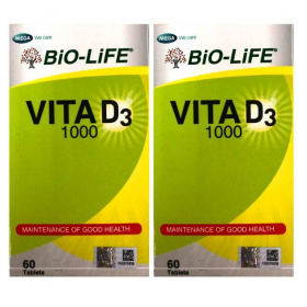 BIO-LIFE VITA D3 1000IU TABLET 2X60S (RSP : RM114)