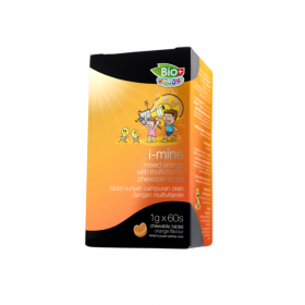 Bioplus Junior I-Mine Mixed Orange With Multivitamin Chewable Tablet 60s (RSP: RM118)