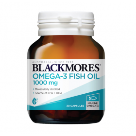 BLACKMORES OMEGA-3 FISH OIL 1000MG CAPSULE 30S [RSP : RM42]