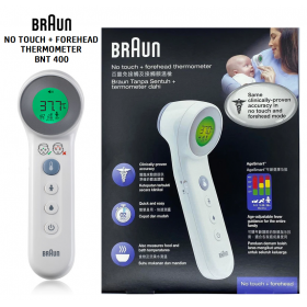 BRAUN NO TOUCH + FOREHEAD THERMOMETER BNT 400 [2 YEARS WARRANTY] (RSP : RM370)