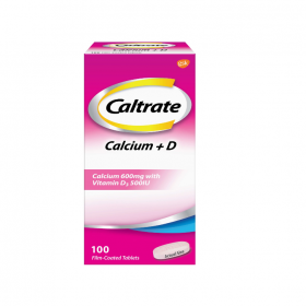 Caltrate Calcium 600mg + Vit D3 500iu Tablets 100s (RSP: RM113.20)