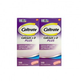 Caltrate Calcium 600 + Plus (With Vitamin D & Minerals) 2x100s (RSP: RM134.85)