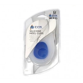 EVIN SILICONE HEEL CUPS 1PAIR M SIZE (RSP: 35)