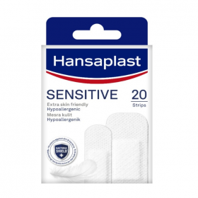 Hansaplast Sensitive (Extra Skin Friendly) Plaster Strips 20s (RSP: RM6.40)