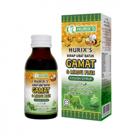 Hurix's Gamat & Madu Plus Cough Syrup 60ml (RSP: RM12.50)