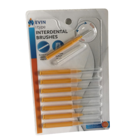 Evin Interdental Brushes I Type 1.0MM 8s (RSP: RM9.90)