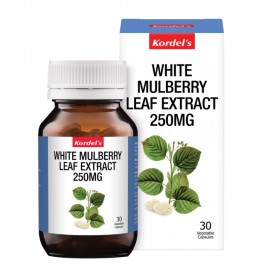 Kordel's White Mulberry Leaf Extract 250mg Capsules 30s (RSP: RM118.80)