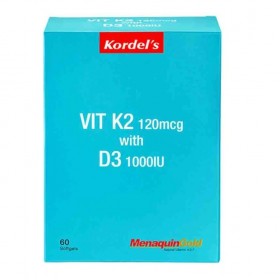 KORDEL'S VIT K2 120MCG WITH D3 1000IU SOFTGELS 60S (RSP : RM125)