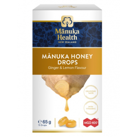 MANUKA HEALTH MANUKA HONEY DROPS GINGER & LEMON 15S (RSP : RM26.50)