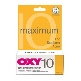OXY 10 MAXIMUM ACNE PIMPLE MEDICATION (FOR STUBBORN ACNE) 10G (RSP : RM14)
