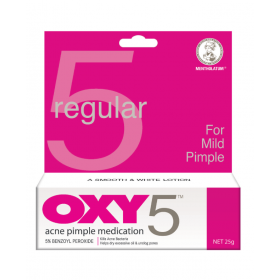 OXY 5 REGULAR ACNE PIMPLE MEDICATION (FOR MILD PIMPLE) 25G (RSP : RM20.90)