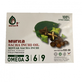 Myrita Sacha Inchi Oil Omega 3/6/9 Sachets 10ml x 25s (RSP: RM155)