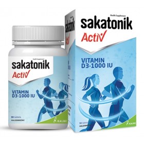 [CLEARANCE] SAKATONIK ACTIV VITAMIN D3-1000 IU TABLETS 90S (EPXIRY DATE : 02/2025)