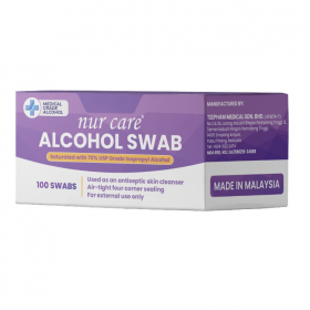 Nur Care Alcohol Swab 100s (RSP: RM5)