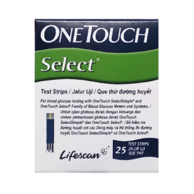 ONE TOUCH SELECT TEST STRIP 25S (RSP : RM48.80)