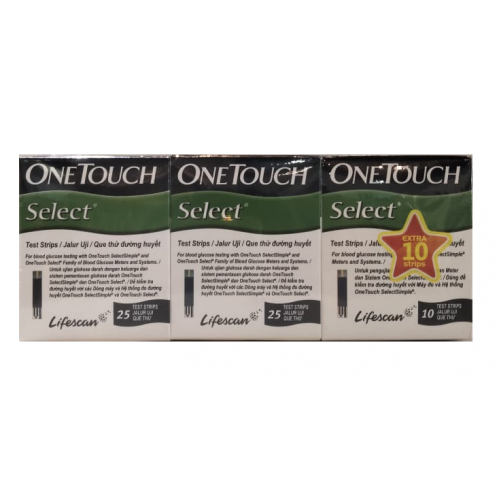 ONE TOUCH SELECT TEST STRIP 25S (RSP : RM48.80)