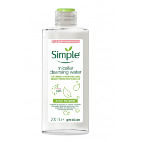 Simple Micellar Cleansing Water 200ml (RSP:RM28.40)