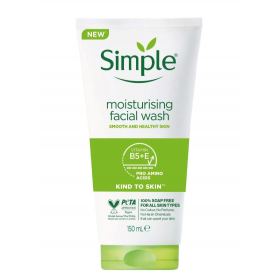 Simple Mosturizing Foam Face Wash 150ml (RSP:RM27.30) 