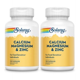SOLARAY CALCIUM MAGNESIUM & ZINC CAPSULE 2X120S (RSP : RM185)