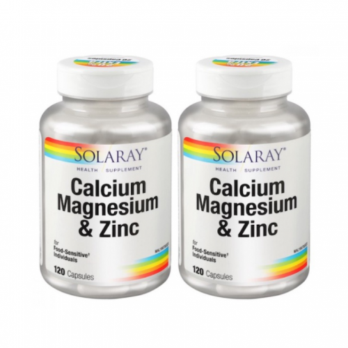 Solaray Calcium Magnesium & Zinc Capsule 120s (RSP: RM82.50)