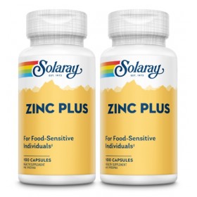 SOLARAY ZINC PLUS CAPSULE 2X100S (RSP : RM120)