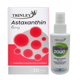 TRINLEY ASTAXANTHIN 6MG 30S FREE MAGNA 2000 MAGNESIUM SPRAY 15ML (RSP : RM113)