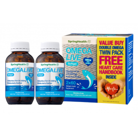 SPRINGHEALTH OMEGALIVE ODOURLESS FISH OIL 1500MG SOFTGEL 2X60S (RSP : RM276)
