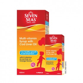 SEVEN SEAS MULTI-VITAMIN SYRUP WITH COD LIVER OIL 500ML+100ML (RSP : RM69.60)