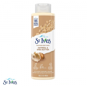 ST. IVES Body Wash (100% Natural Extracts) Oatmeal & Shea Butter 473ml (RSP: RM28.50)