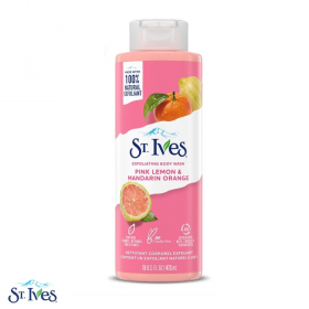 ST. IVES Body Wash (100% Natural Extracts) Pink Lemon & Mandarin Orange 473ml (RSP: RM28.50)