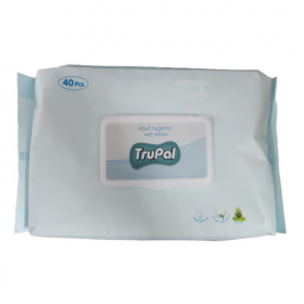 Trupal Adult Hygiene Wet Wipes 40s (RSP: RM7)