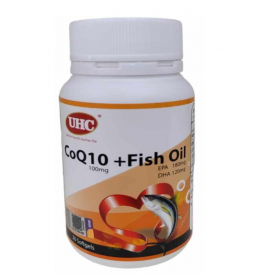 UHC COQ10 + FISH OIL 100MG SOFTGELS 120S (RSP : RM149)