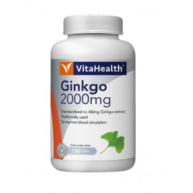 VITAHEALTH GINKGO BILOBA 2000MG TABLETS 130S (RSP : RM161.60)