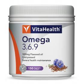 VitaHealth Omega 3,6,9 Vegetable Softgels 150s (RSP : RM147.90)