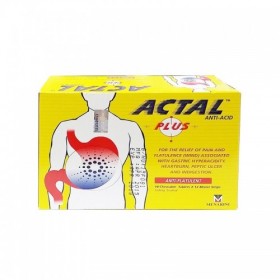 Actal Plus Anti-Acid Chewable Tablets 120s (RSP: 41.60)