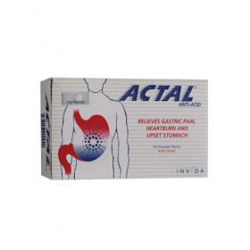 Actal Anti-Acid Chewable Tablets 120s (RSP: RM23.50)