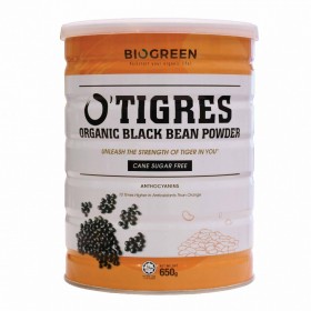 Biogreen O'Tigres Organic Black Bean Powder Cane Sugar Free 650g (RSP: RM52.80)