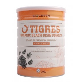 Biogreen O'Tigres Organic Black Bean Powder Low Cane Sugar 700g (RSP: RM44.80)