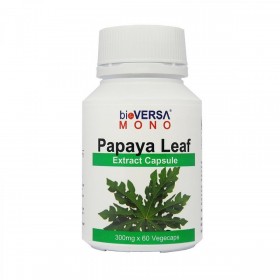 BioVersa Mono Papaya Leaf Extract 300mg 60 Vegecaps (RSP: RM75.45)